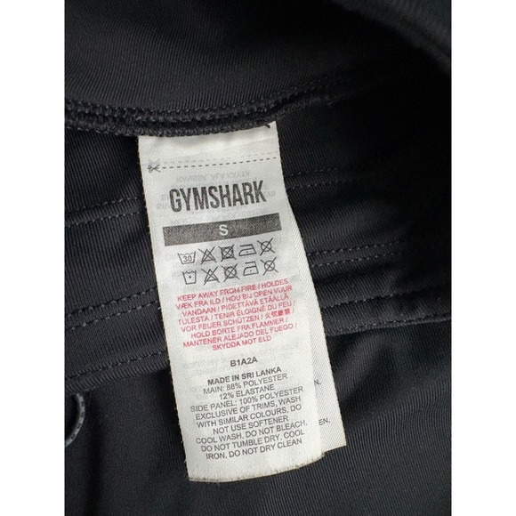 Gymshark Workout Leggings Black Size Small Activewear Athleisure - Picture 4 of 8